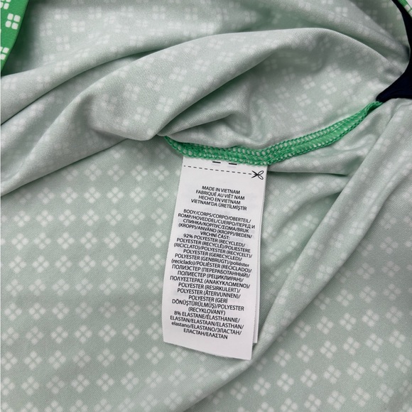 RLX Ralph Lauren Men's XL Green Polyester Checkered Short Sleeve‎ Polo - Picture 3 of 6